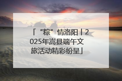 “粽”情洛阳丨2025年嵩县端午文旅活动精彩纷呈