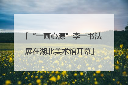 “一画心源”李一书法展在湖北美术馆开幕