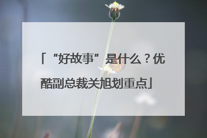 “好故事”是什么？优酷副总裁关旭划重点