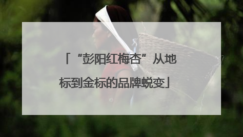 “彭阳红梅杏”从地标到金标的品牌蜕变