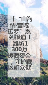 “山海情·雪域援梦”系列报道⑪ 潍坊1300万援藏资金，守护藏区群众健康“最后一公里”