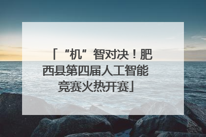 “机”智对决！肥西县第四届人工智能竞赛火热开赛