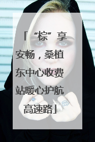 “棕”享安畅，桑植东中心收费站暖心护航高速路