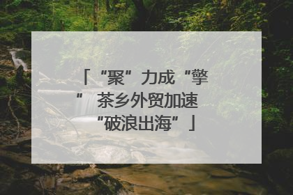 “聚”力成“擎” 茶乡外贸加速“破浪出海”