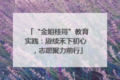 “金姐桂哥”教育实践：赓续禾下初心，志愿聚力前行