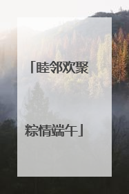 睦邻欢聚 粽情端午