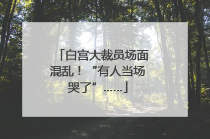 白宫大裁员场面混乱！“有人当场哭了”……