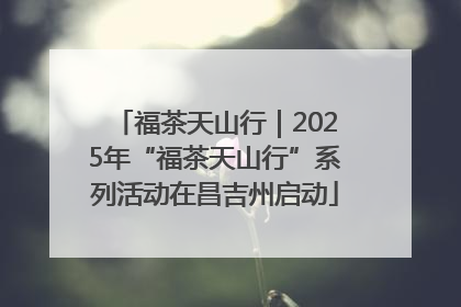 福茶天山行｜2025年“福茶天山行”系列活动在昌吉州启动
