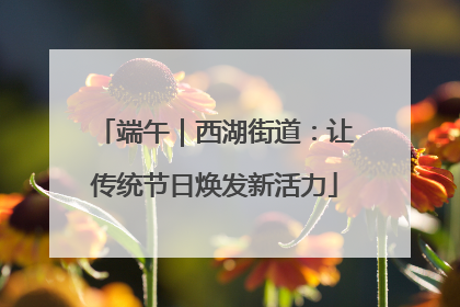 端午｜西湖街道：让传统节日焕发新活力