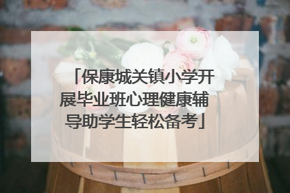保康城关镇小学开展毕业班心理健康辅导助学生轻松备考