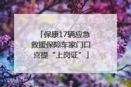 保康17辆应急救援保障车家门口喜提“上岗证”