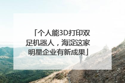 个人能3D打印双足机器人，海淀这家明星企业有新成果