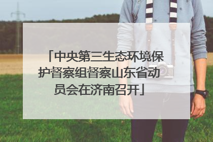中央第三生态环境保护督察组督察山东省动员会在济南召开