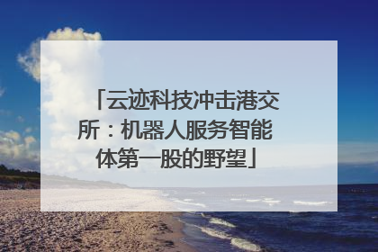 云迹科技冲击港交所：机器人服务智能体第一股的野望
