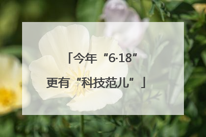 今年“6·18”更有“科技范儿”