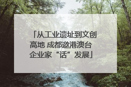 从工业遗址到文创高地 成都邀港澳台企业家“话”发展