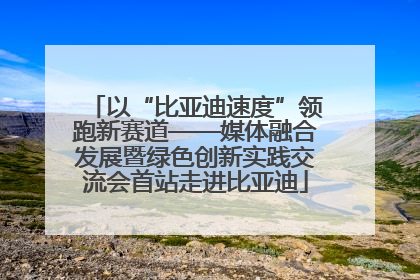 以“比亚迪速度”领跑新赛道——媒体融合发展暨绿色创新实践交流会首站走进比亚迪