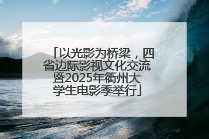 以光影为桥梁，四省边际影视文化交流暨2025年衢州大学生电影季举行