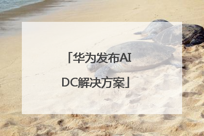 华为发布AI DC解决方案