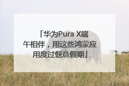 华为Pura X端午相伴，用这些鸿蒙应用度过惬意假期