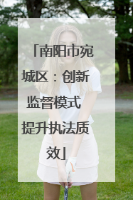 南阳市宛城区：创新监督模式 提升执法质效