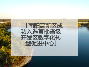 南阳高新区成功入选首批省级开发区数字化转型促进中心