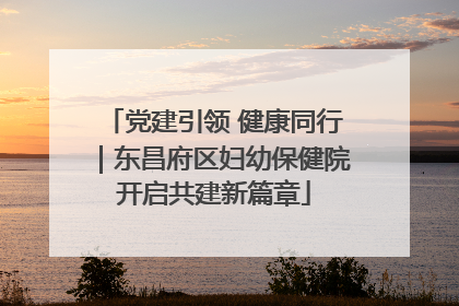 党建引领 健康同行｜东昌府区妇幼保健院开启共建新篇章