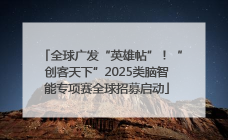 全球广发“英雄帖”！“创客天下”2025类脑智能专项赛全球招募启动