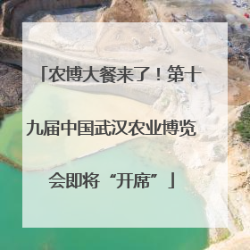 农博大餐来了！第十九届中国武汉农业博览会即将“开席”