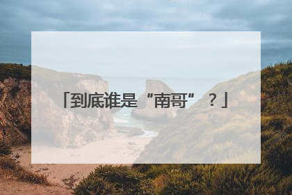 到底谁是“南哥”？