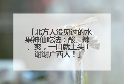 北方人没见过的水果神仙吃法：酸、辣、爽，一口就上头！谢谢广西人！