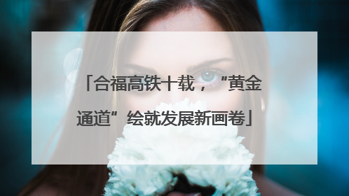 合福高铁十载，“黄金通道”绘就发展新画卷