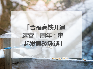 合福高铁开通运营十周年：串起发展珍珠链