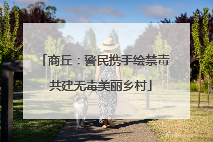 商丘：警民携手绘禁毒 共建无毒美丽乡村