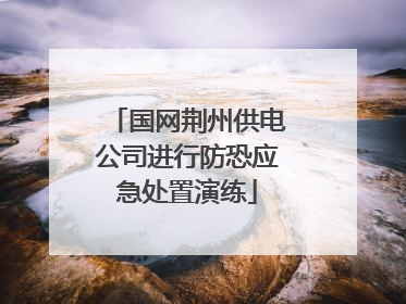 国网荆州供电公司进行防恐应急处置演练