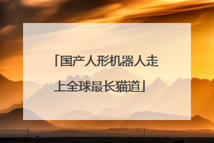 国产人形机器人走上全球最长猫道