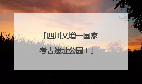 四川又增一国家考古遗址公园！