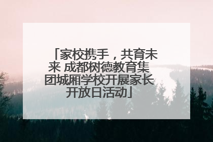 家校携手，共育未来 成都树德教育集团城厢学校开展家长开放日活动