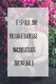 宁县 聚焦项目建设 赋能高质量发展