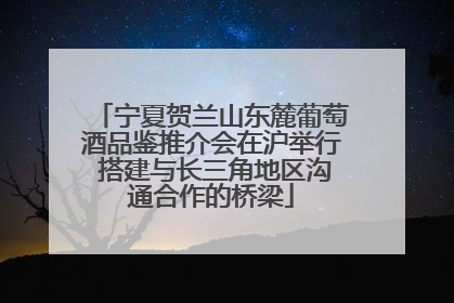 宁夏贺兰山东麓葡萄酒品鉴推介会在沪举行 搭建与长三角地区沟通合作的桥梁
