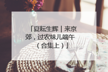 夏耘生辉｜来京郊，过农味儿端午（合集上）