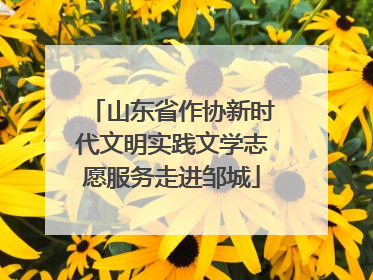 山东省作协新时代文明实践文学志愿服务走进邹城