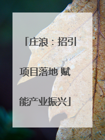 庄浪：招引项目落地 赋能产业振兴