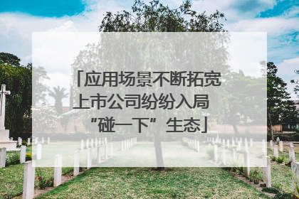 应用场景不断拓宽 上市公司纷纷入局“碰一下”生态