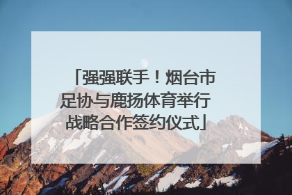 强强联手！烟台市足协与鹿扬体育举行战略合作签约仪式