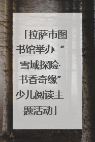 拉萨市图书馆举办“雪域探险·书香奇缘”少儿阅读主题活动