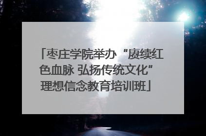 枣庄学院举办“赓续红色血脉 弘扬传统文化”理想信念教育培训班