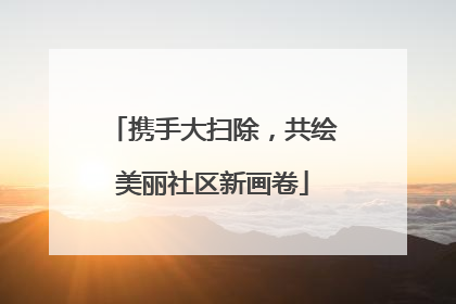 携手大扫除，共绘美丽社区新画卷