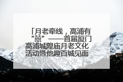 月老牵线，高浦有“囍”——首届厦门高浦城隍庙月老文化活动暨他趣百城见面会隆重举办