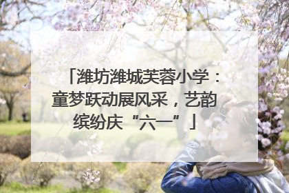潍坊潍城芙蓉小学：童梦跃动展风采，艺韵缤纷庆“六一”